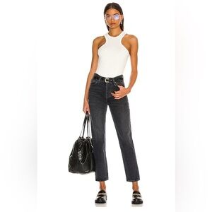 AGOLDE Fen High Rise Relaxed Taper Jeans in The Color Shambles Size 26